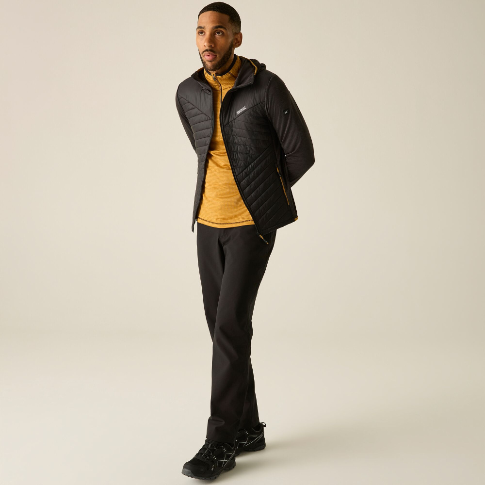detail REGATTA Andreson Hybrid schwarze Herren-Outdoorjacke für das ganze Jahr