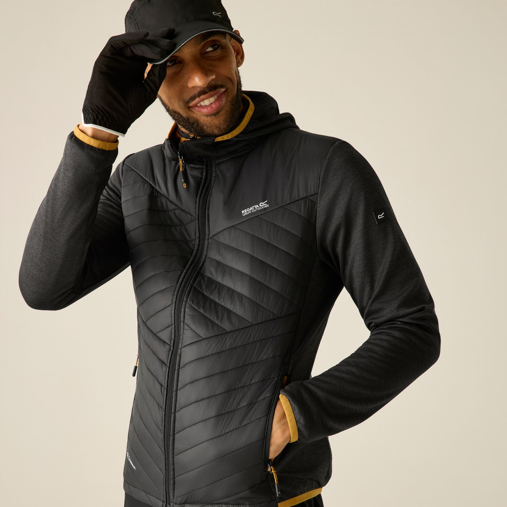 detail REGATTA Andreson Hybrid schwarze Herren-Outdoorjacke für das ganze Jahr