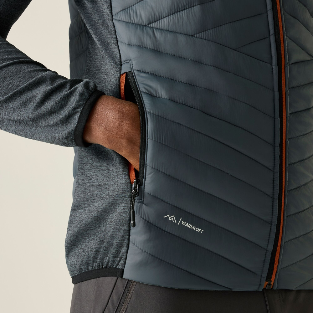 detail REGATTA Andreson Hybrid blaue Herren-Outdoorjacke für das ganze Jahr