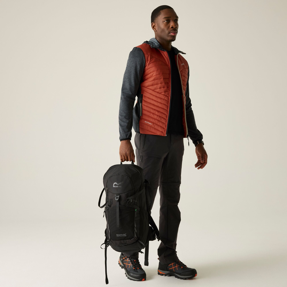detail REGATTA Andreson Hybrid rote Herren-Outdoorjacke