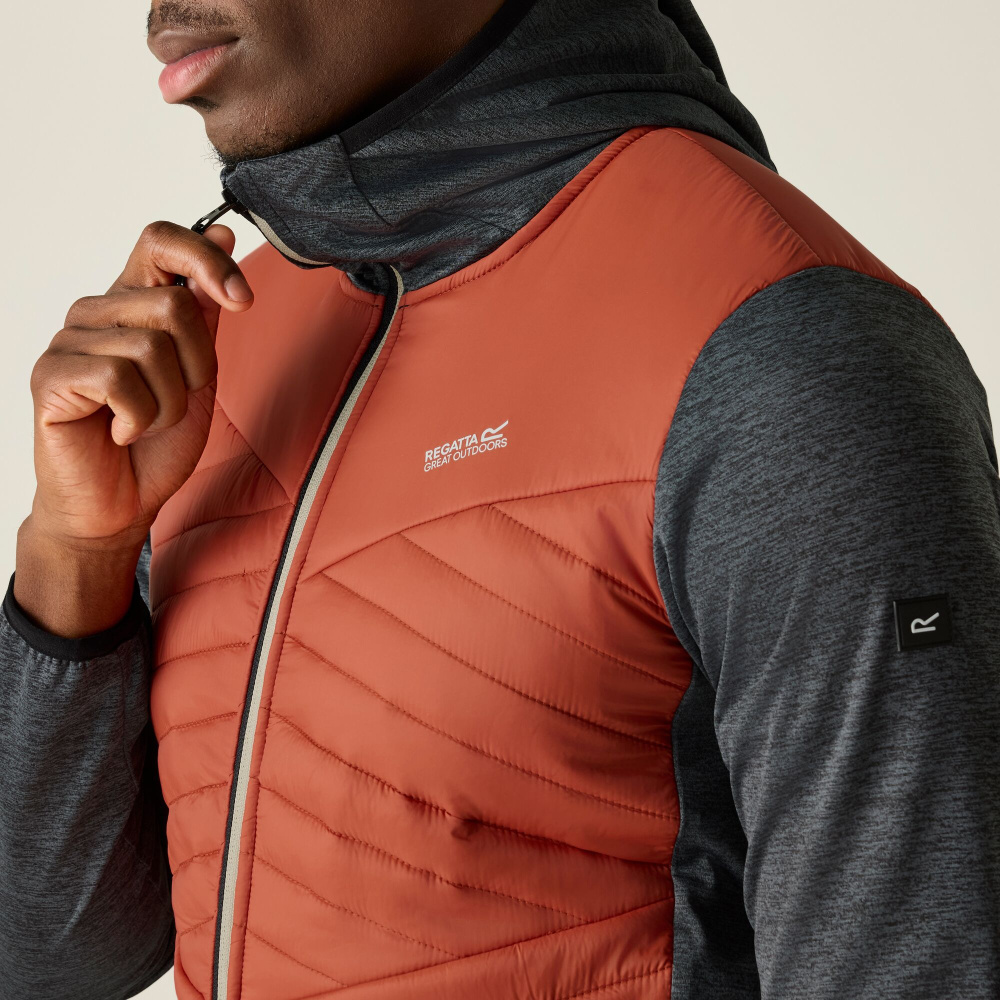 detail REGATTA Andreson Hybrid rote Herren-Outdoorjacke