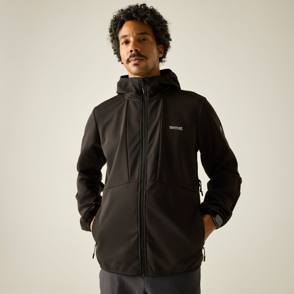 detail REGATTA Highton F/Z Midlayer blaue Herren-Outdoorjacke für das ganze Jahr