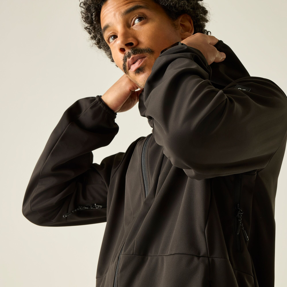 detail REGATTA Highton F/Z Midlayer blaue Herren-Outdoorjacke für das ganze Jahr