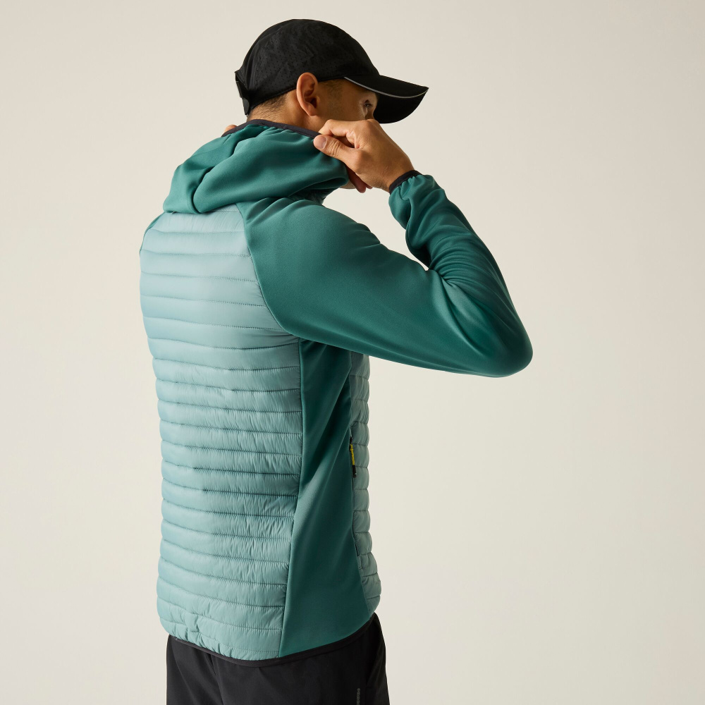 detail REGATTA Andreson Hybrid grüne Herren-Outdoorjacke für das ganze Jahr