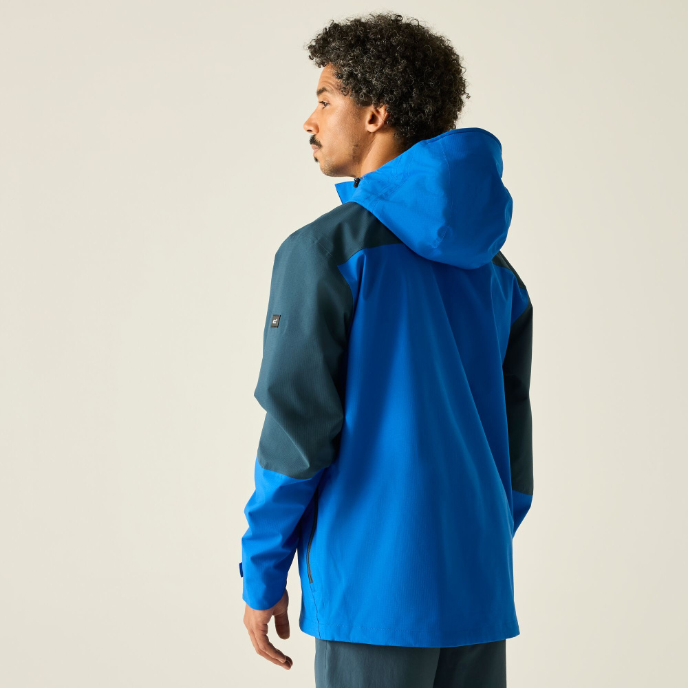 detail REGATTA Freesdale blaue Herren-Outdoorjacke, Wassersäule 30.000 mm
