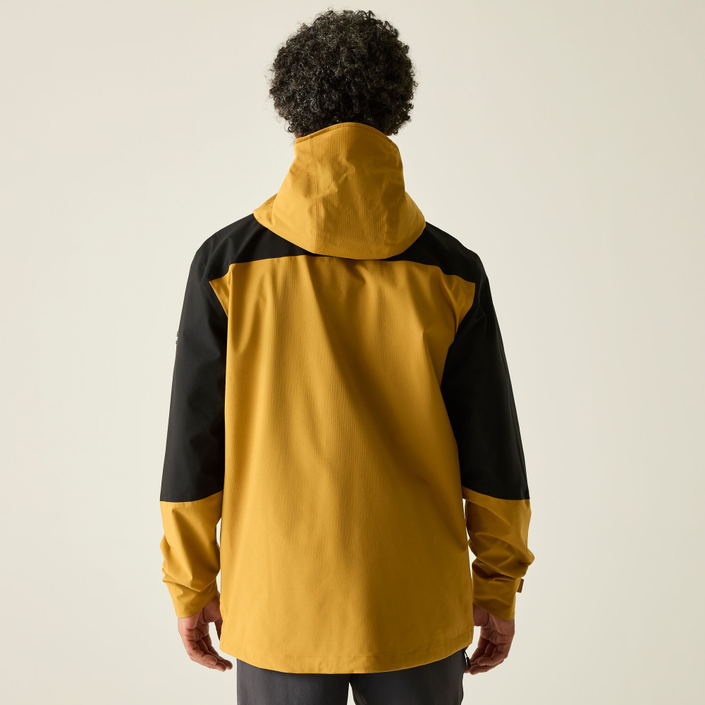 detail REGATTA Freesdale gelbe Herren-Outdoorjacke, Wassersäule 30.000 mm