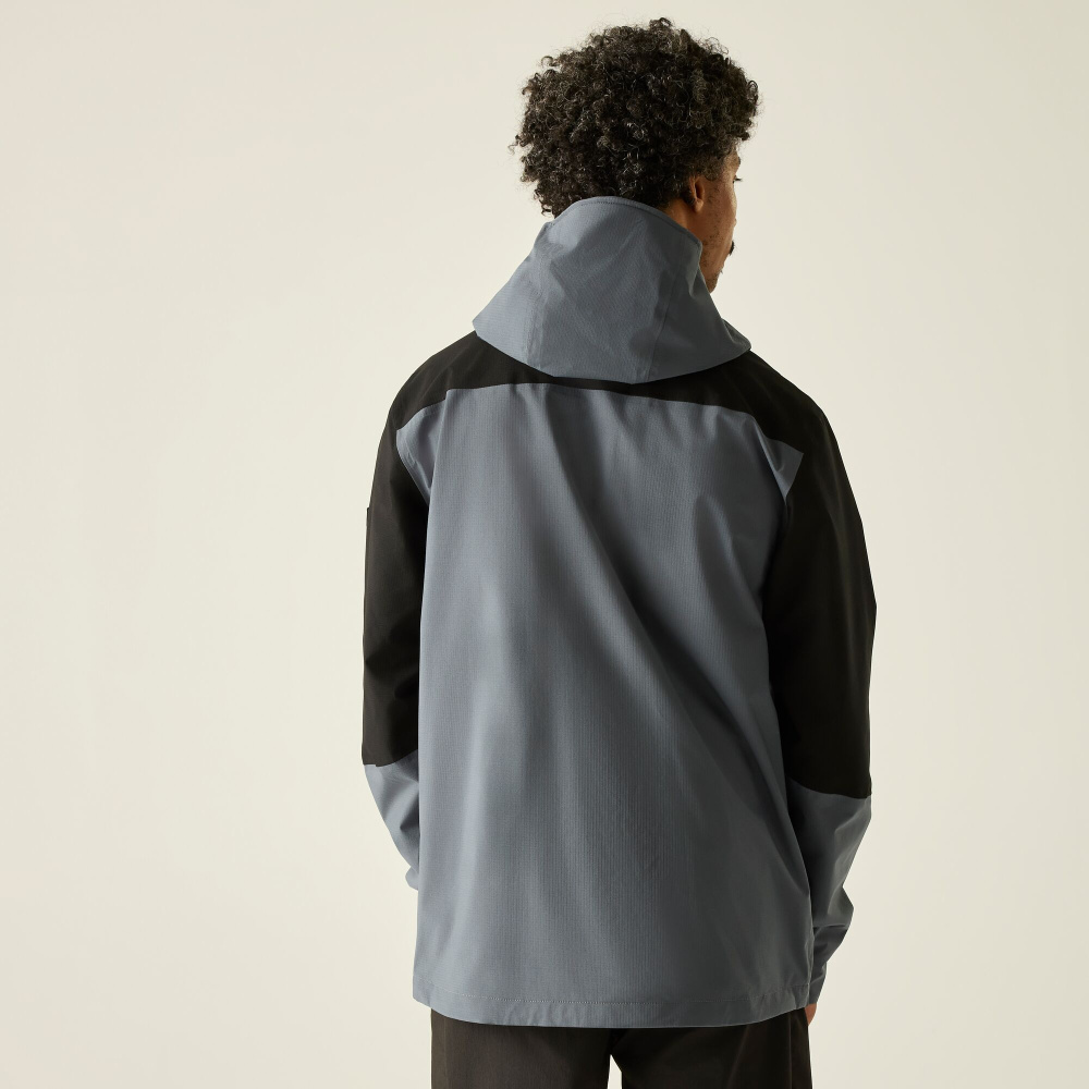 detail REGATTA Freesdale graue Herren-Outdoorjacke, Wassersäule 30.000 mm