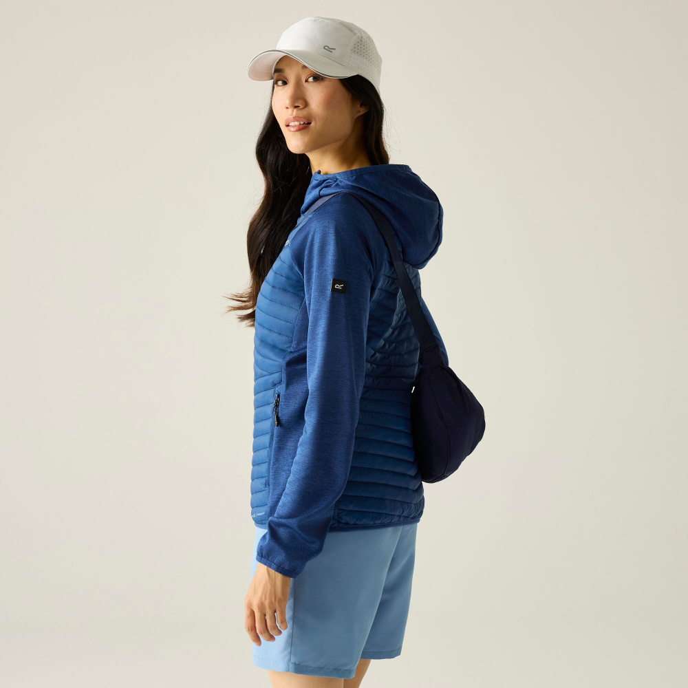 detail REGATTA Andreson Hybrid blaue Damen-Outdoorjacke, vielseitig und bequem