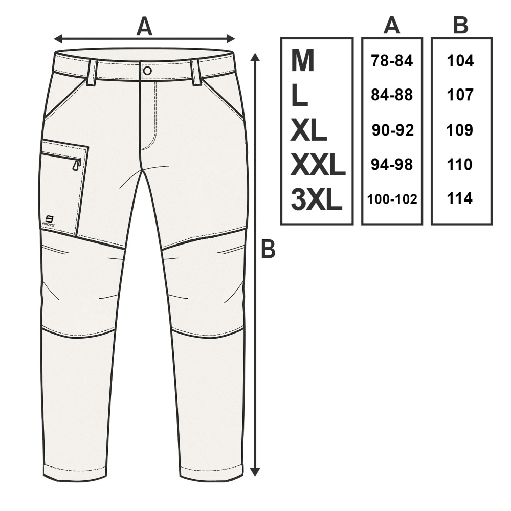 detail Asoto Torsby Herren Hose bequem schwarz DWR wasserabweisend Stretch