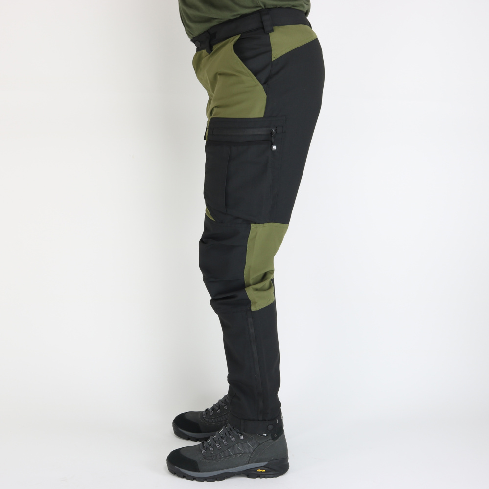 detail Asoto Abisko Herren Outdoor Hose bequem oliv DWR wasserabweisend Stretch
