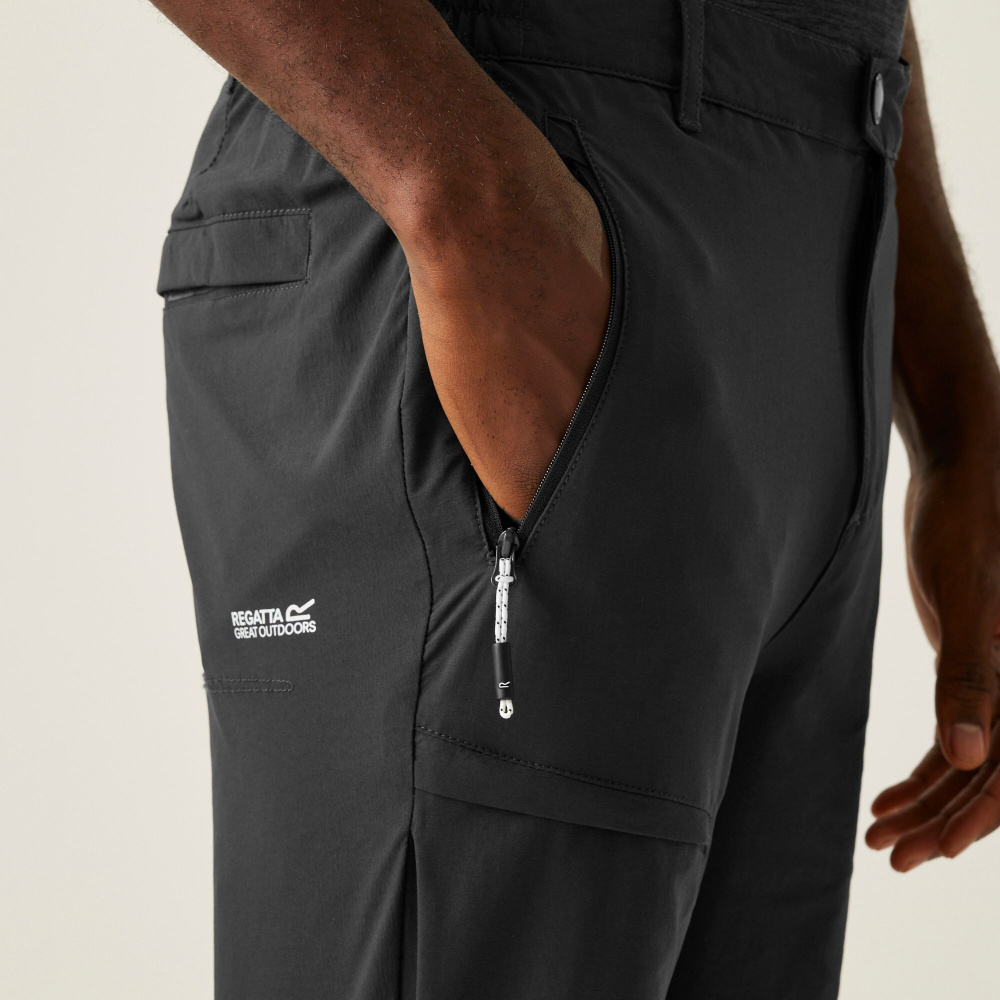detail REGATTA Highton TRS graue Herren leichte und atmungsaktive Outdoorhose