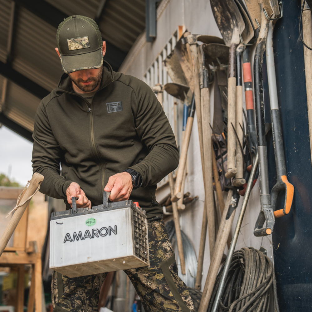 detail SEELAND Denmark Tidal olivgrüne Herren-Outdoorjacke, komfortabel, 4-Wege-Stretch