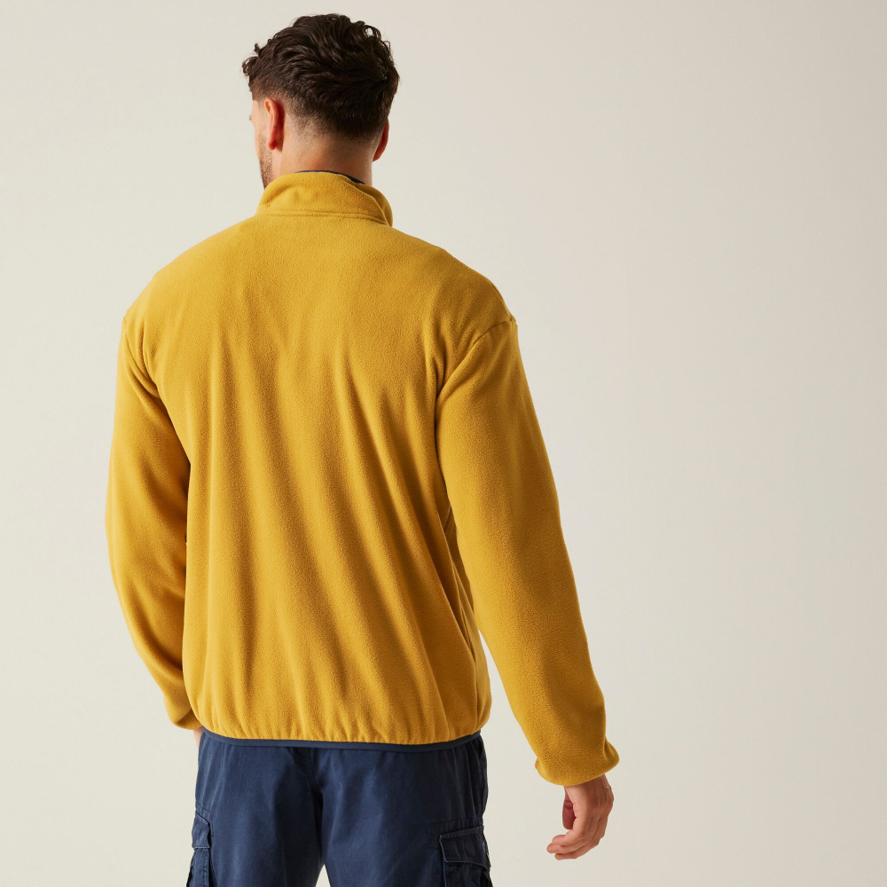 detail REGATTA Frankie F/Z gelbe Herren Outdoor-Fleecejacke, bequem und angenehm zu tra