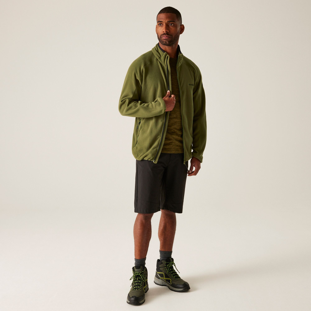 detail REGATTA Hadfield grüne Herren Outdoor-Fleecemikina, bequem und angenehm