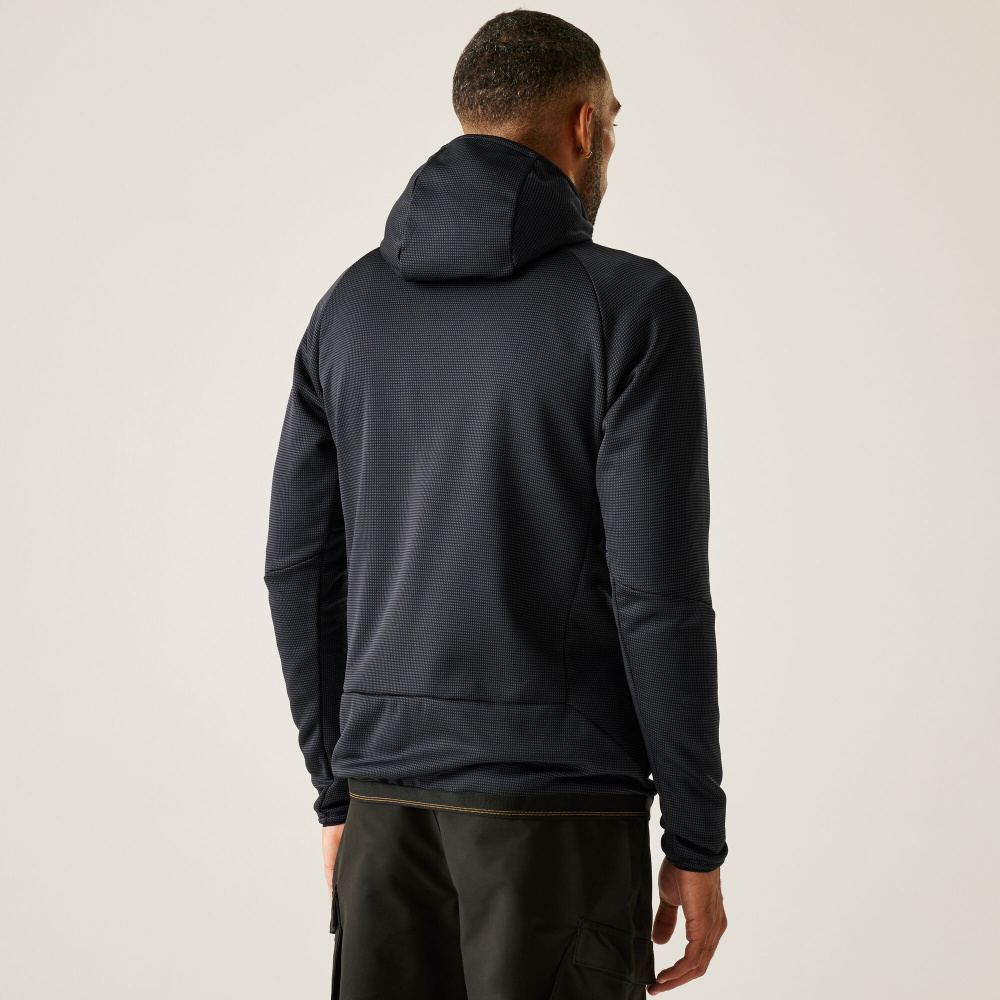 detail REGATTA Everet graue Herren funktionale und elastische Outdoor-Mikina nicht nur