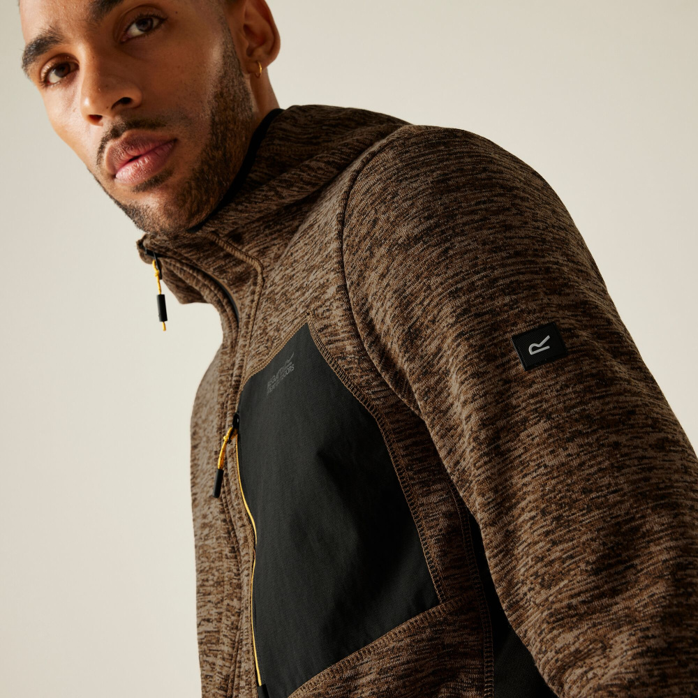 detail REGATTA Alven braune Herren Funktions-Outdoorjacke, leicht für Trekking, Fahrrad
