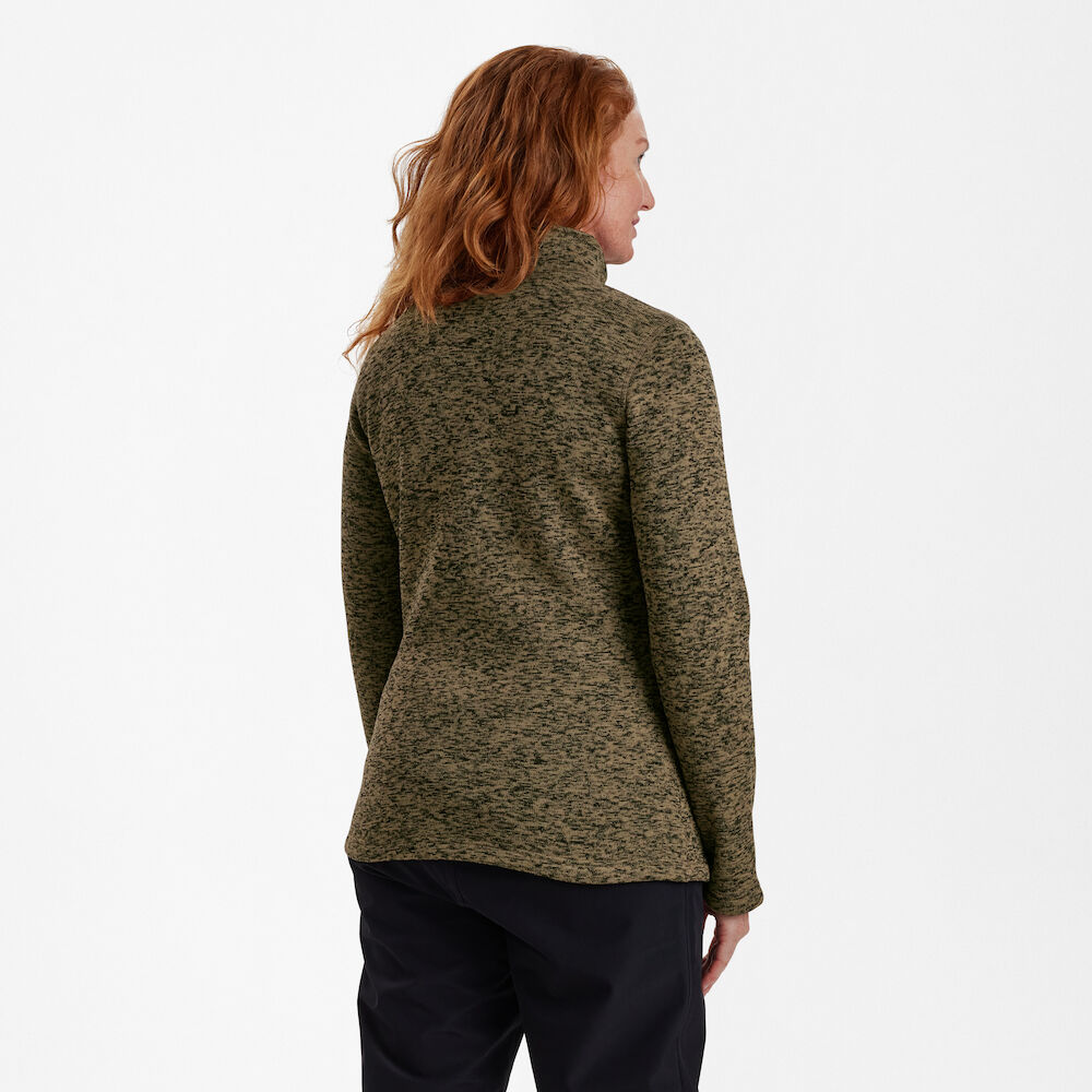 detail Deerhunter Lady Sarek braune Strickjacke für Damen