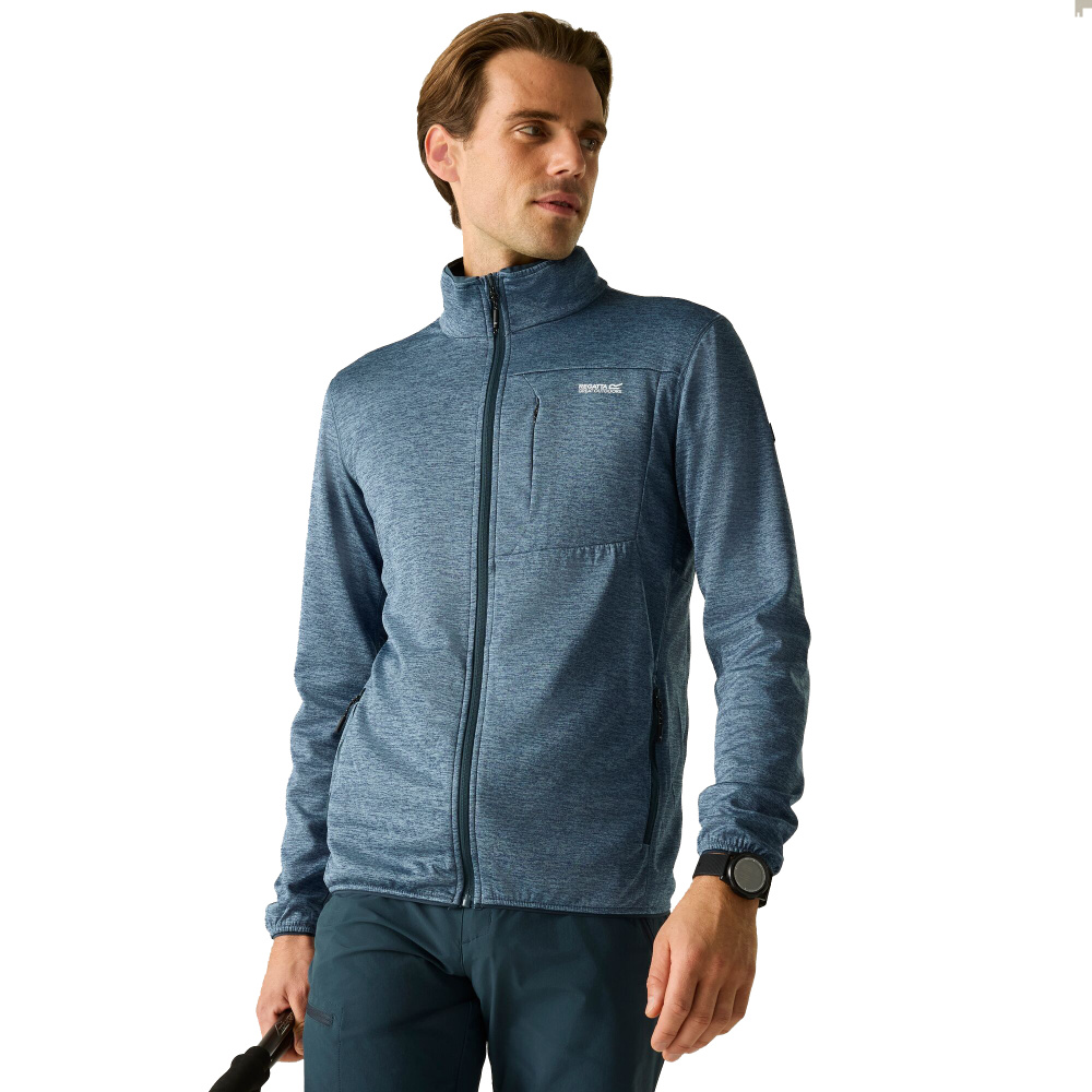 detail REGATTA Hillden blaue Herren-Funktionsjacke