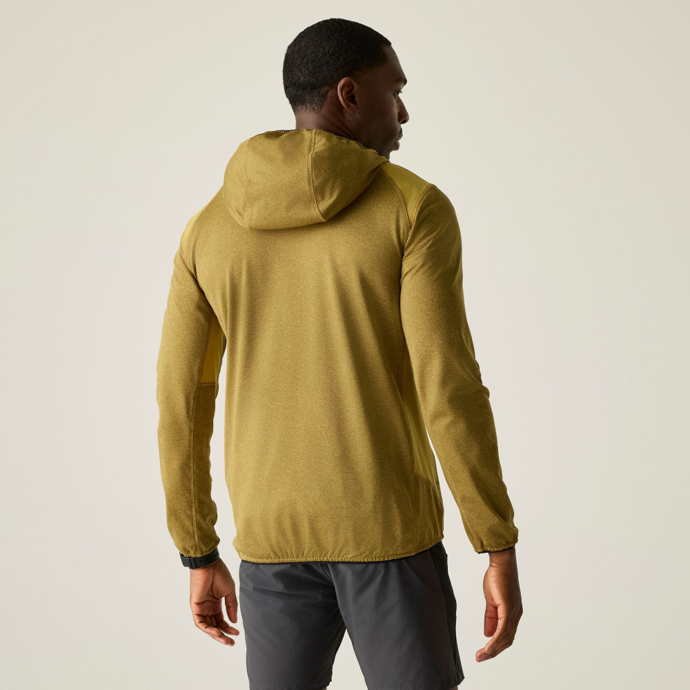detail REGATTA Finchdale gelbe Herren-Outdoor-Funktionsjacke mit Stretch