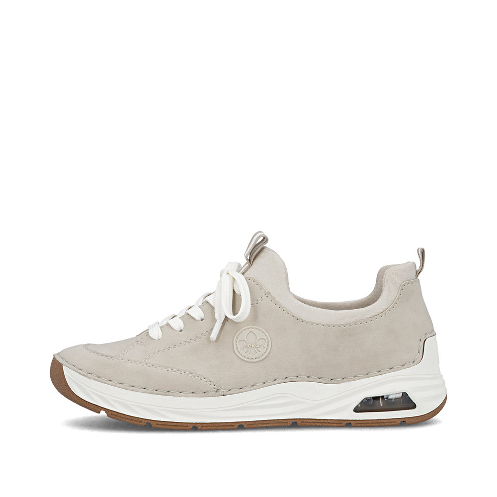 detail RIEKER 44562-62 beige Damen-Sneaker, bequem für jede Gelegenheit