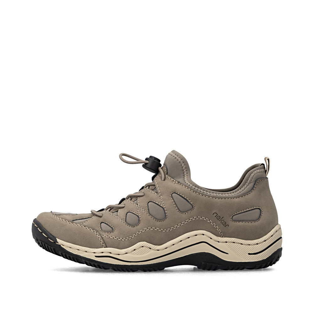 detail RIEKER L0551-64 beige bequeme Damen Antistress Sneaker