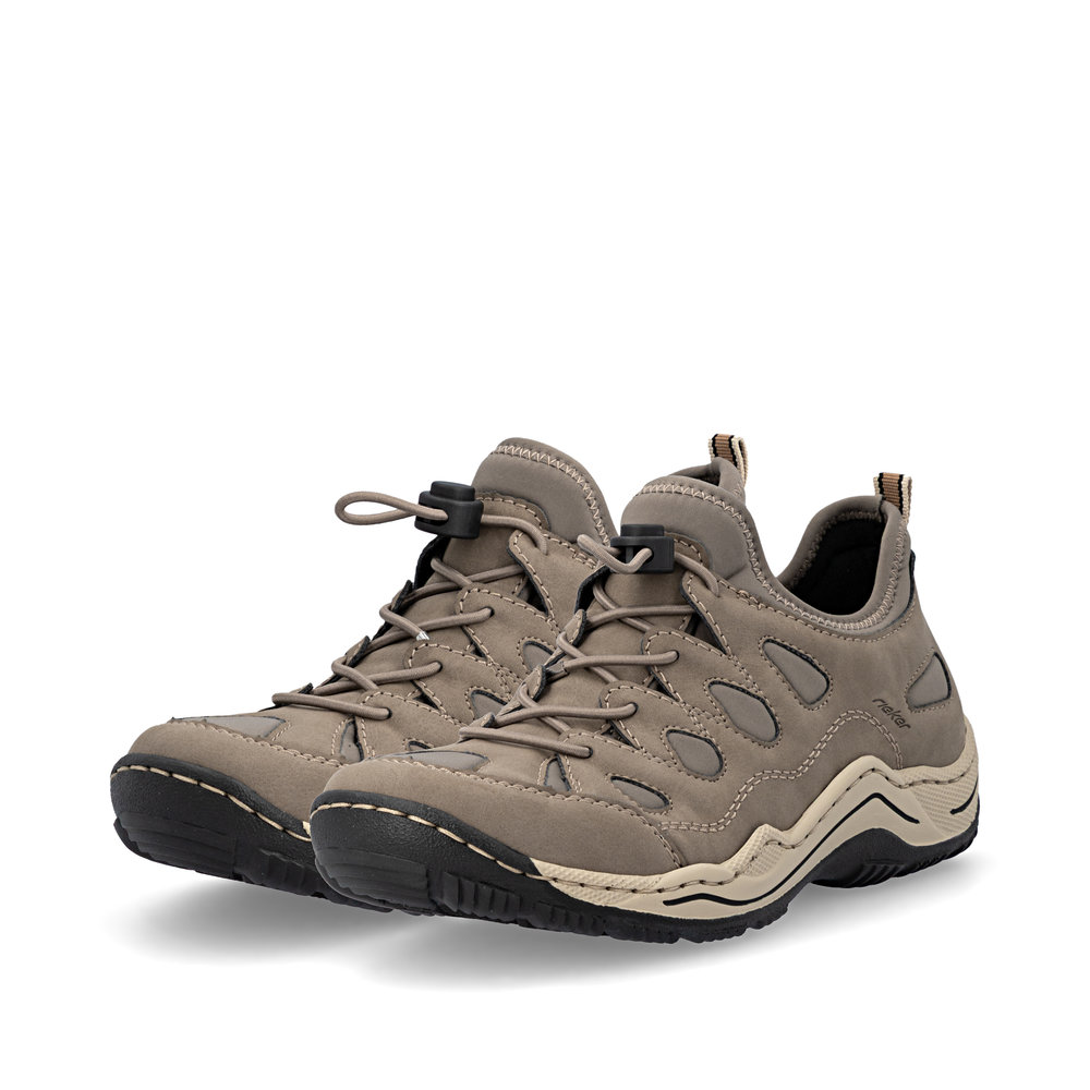 detail RIEKER L0551-64 beige bequeme Damen Antistress Sneaker