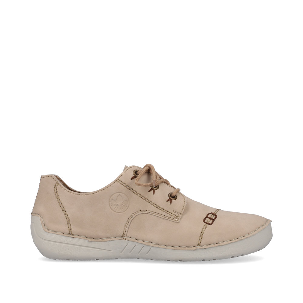 detail RIEKER 52520-62 beige bequeme Damen-Sneaker mit Antistress-Technologie