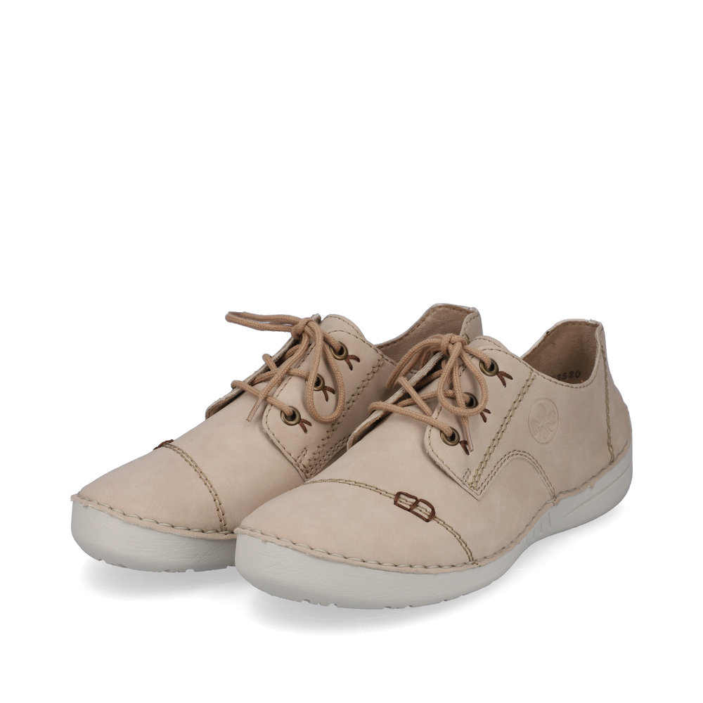 detail RIEKER 52520-62 beige bequeme Damen-Sneaker mit Antistress-Technologie