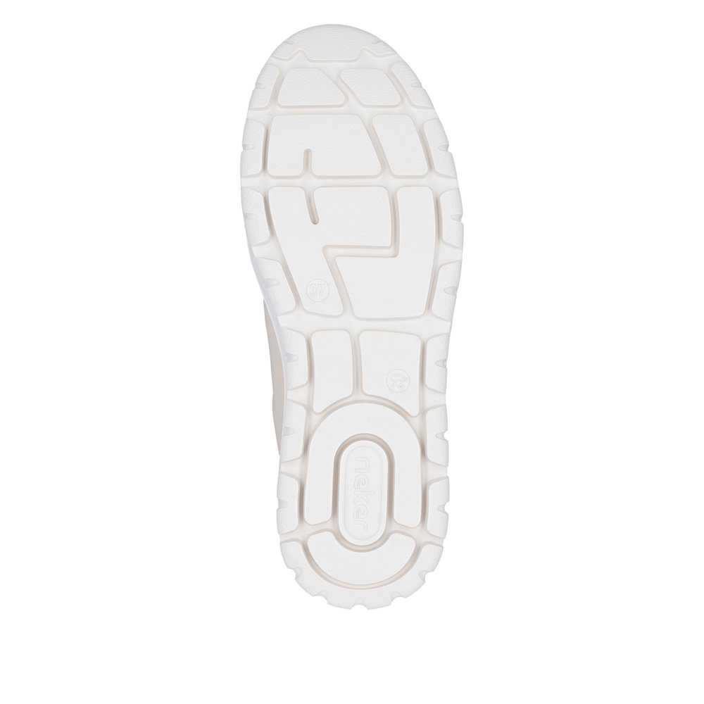 detail RIEKER N1301-60 beige Damen-Ledersneaker mit Antistress-Technologie