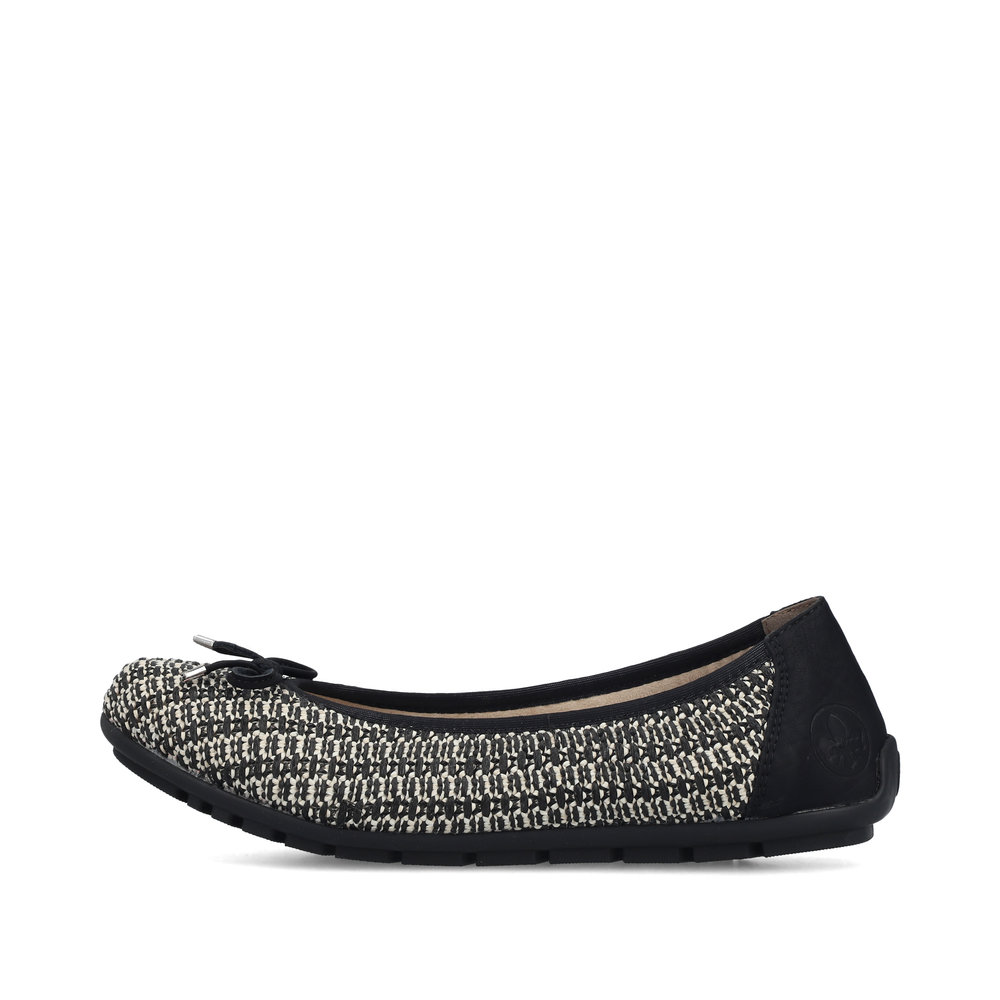 detail RIEKER 43850-00 schwarze Damen Ballerinas