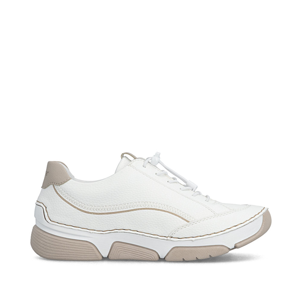 detail RIEKER 45969-80 weiße Damen Sneaker mit Antistress-Technologie
