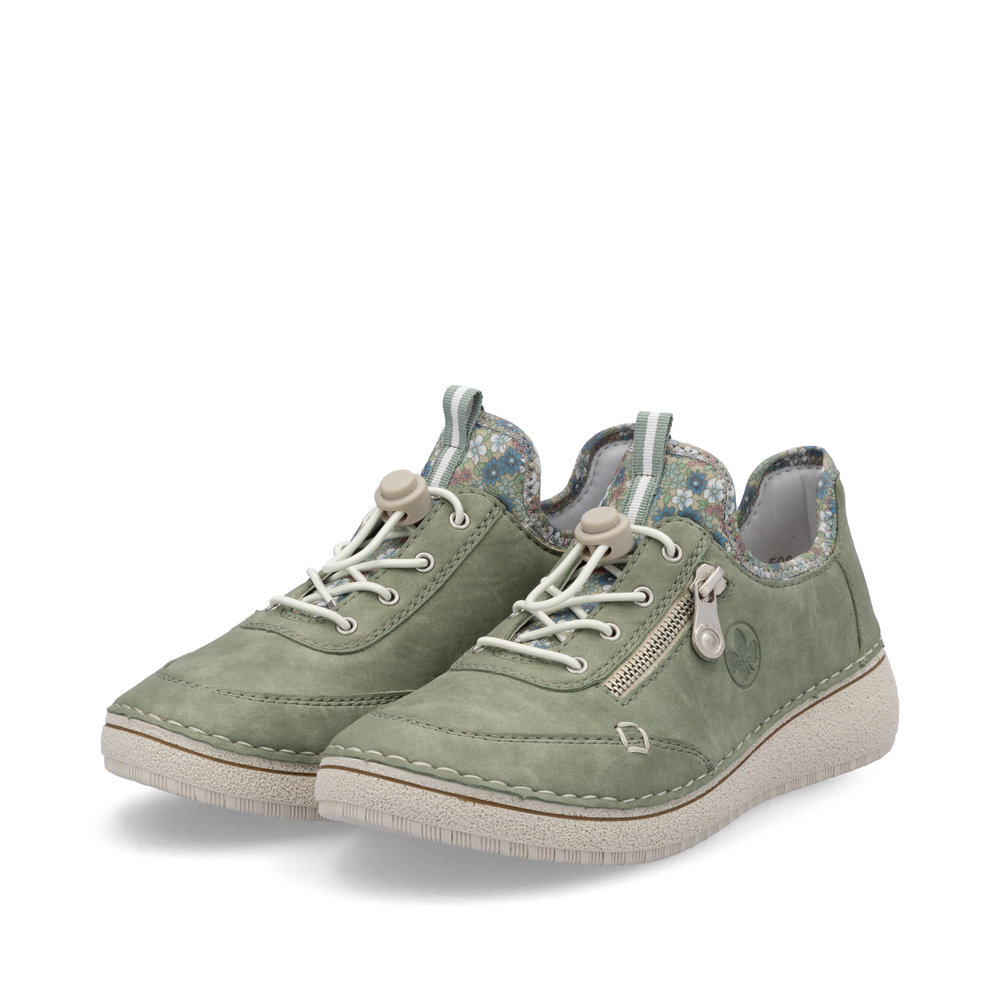 detail RIEKER 50962-52 grüne Damen Sneaker mit Antistress-Technologie