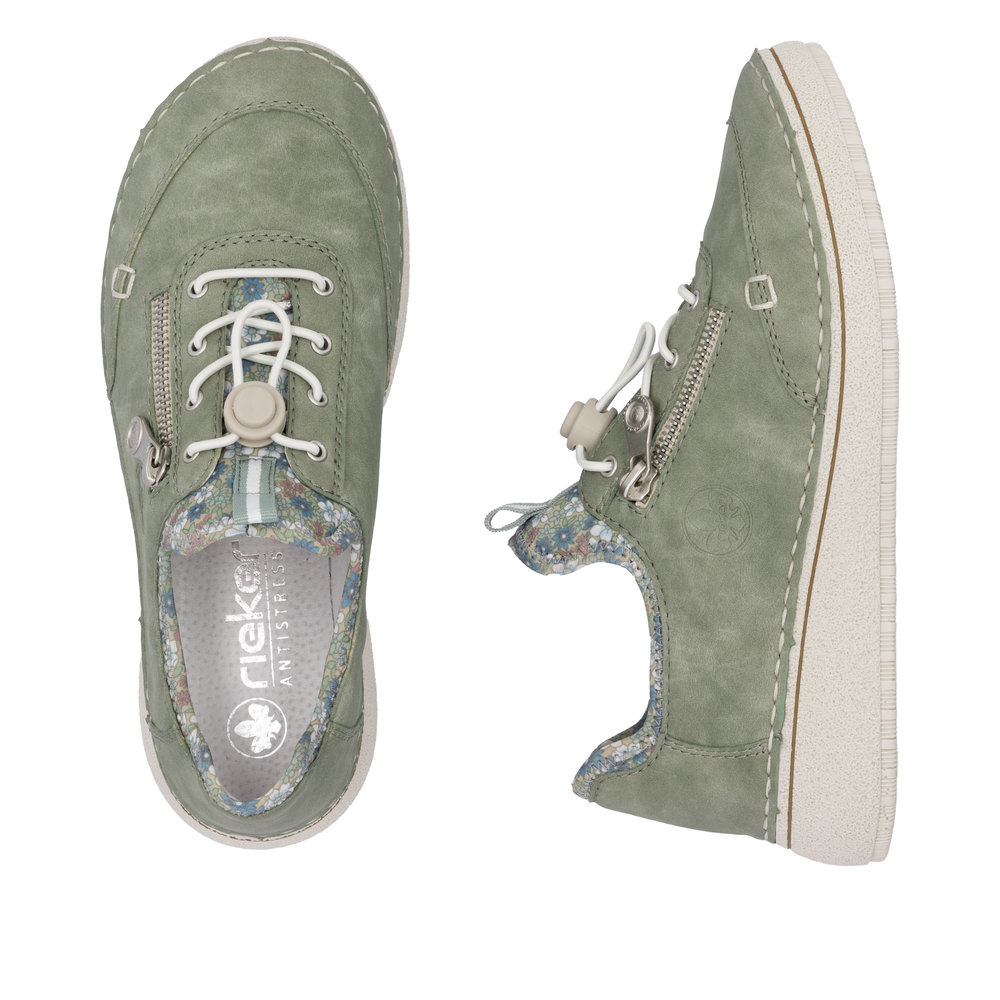 detail RIEKER 50962-52 grüne Damen Sneaker mit Antistress-Technologie