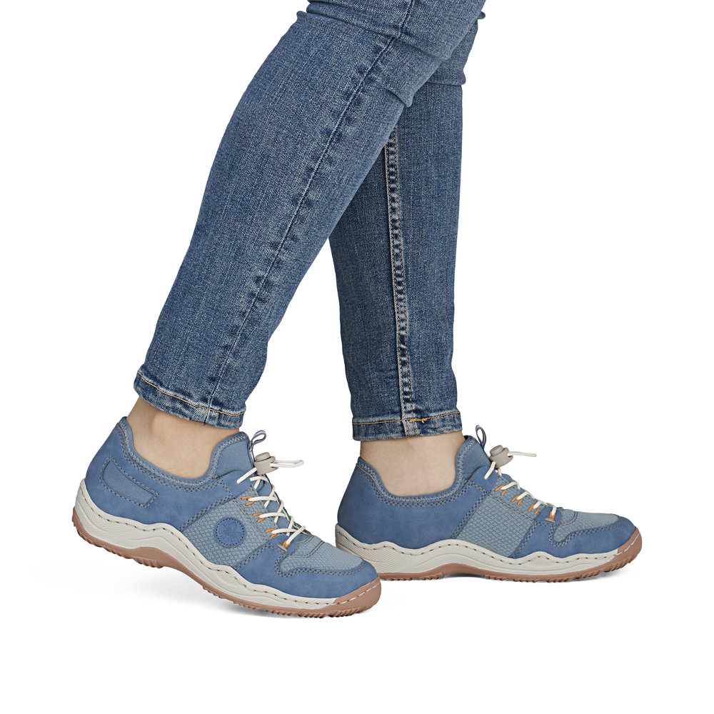 detail RIEKER L0593-12 blaue Damen Sneaker mit Antistress-Technologie