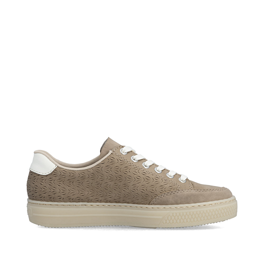 detail RIEKER L5903-20 beige Damen Sneaker aus Echtleder mit Antistress-Sohle