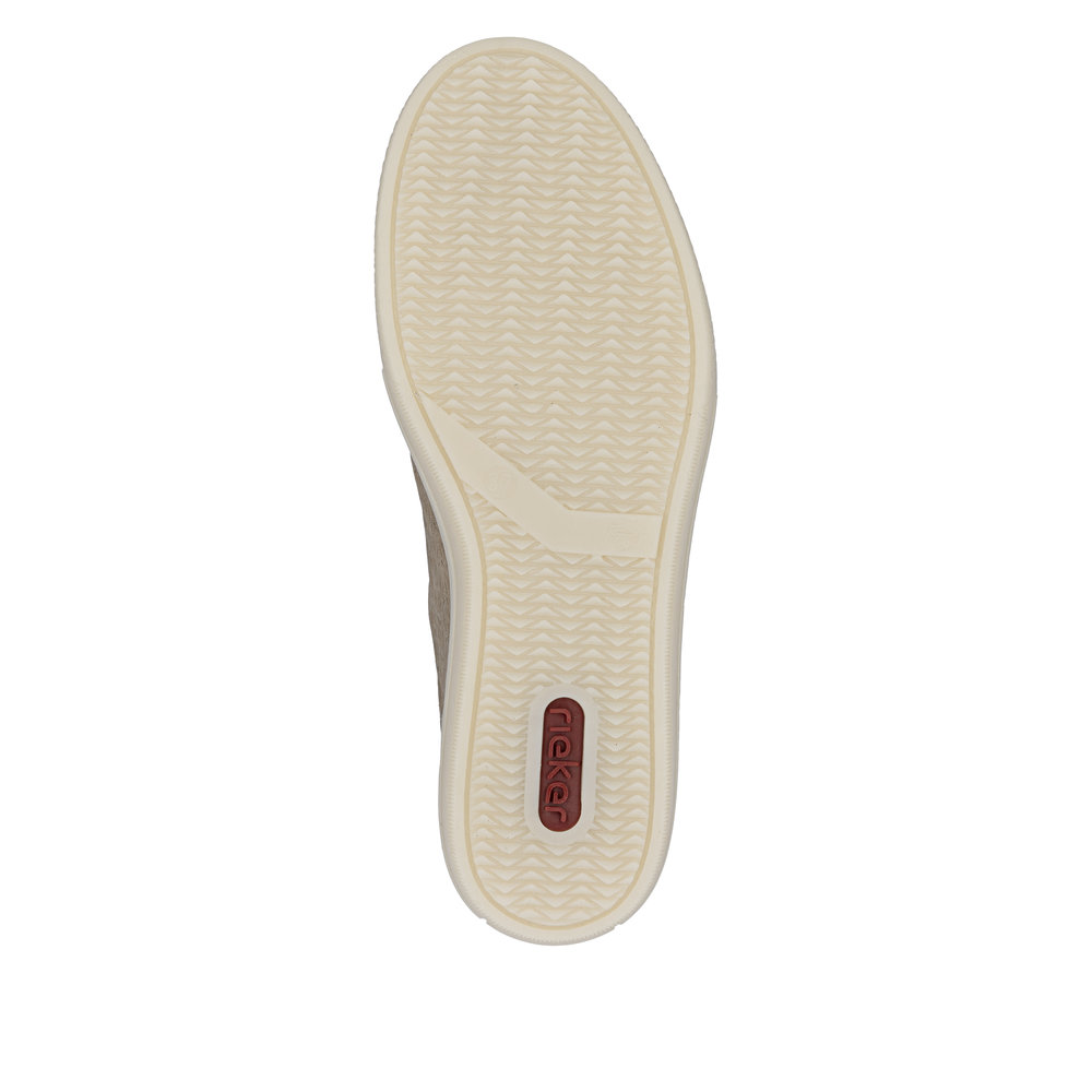 detail RIEKER L5903-20 beige Damen Sneaker aus Echtleder mit Antistress-Sohle
