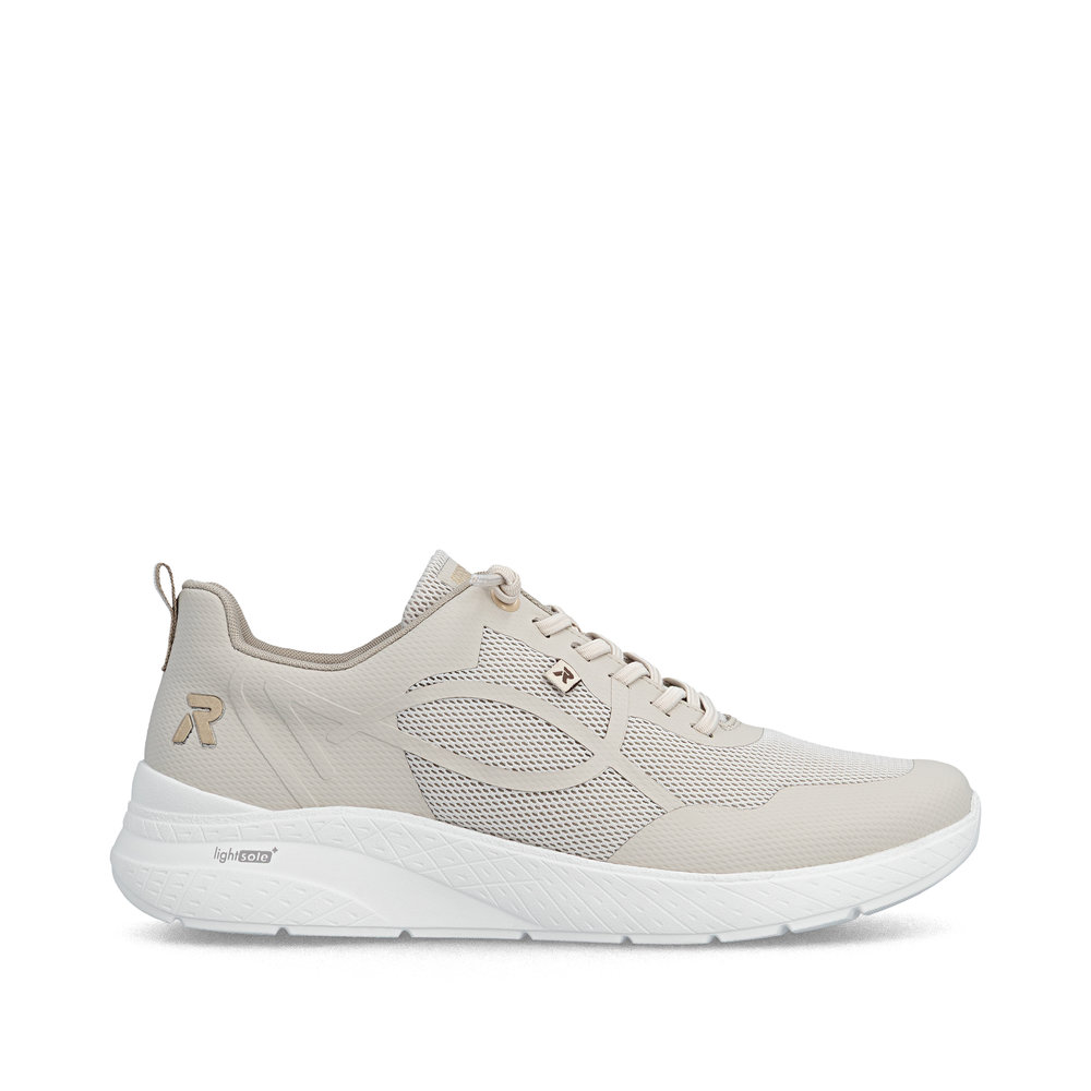 detail RIEKER M8551-60 beige Damen atmungsaktive Sneaker mit Antistress-Sohle