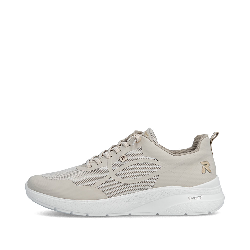 detail RIEKER M8551-60 beige Damen atmungsaktive Sneaker mit Antistress-Sohle