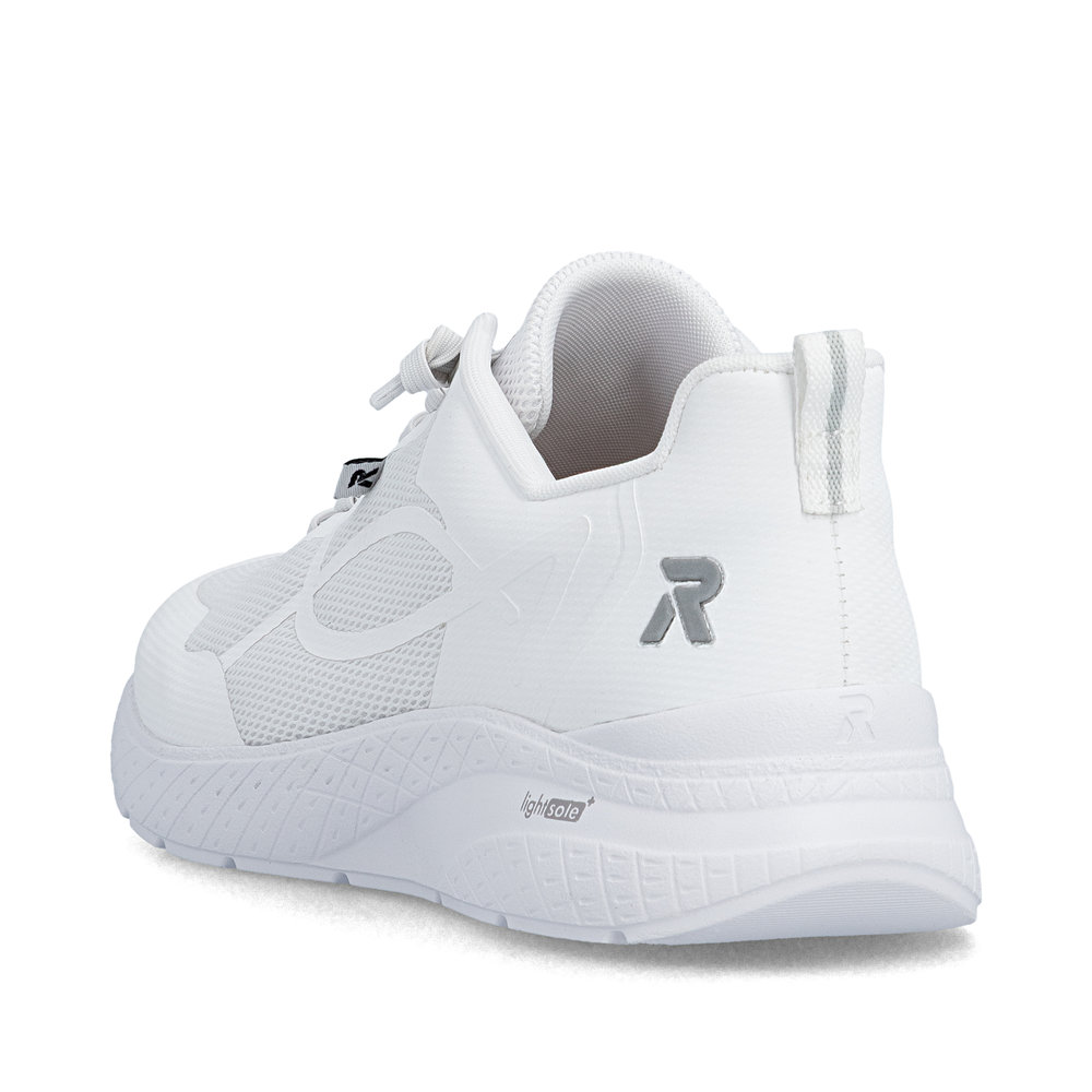 detail RIEKER M8551-80 weiße Damen atmungsaktive Sneaker mit Antistress-Sohle
