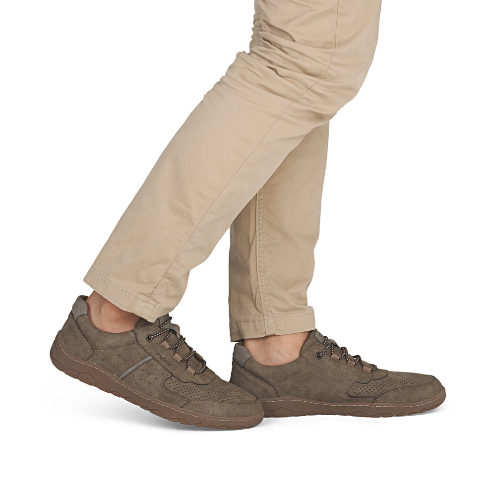 detail RIEKER 08351-64 braune Herren Sneaker mit Antistress-Sohle