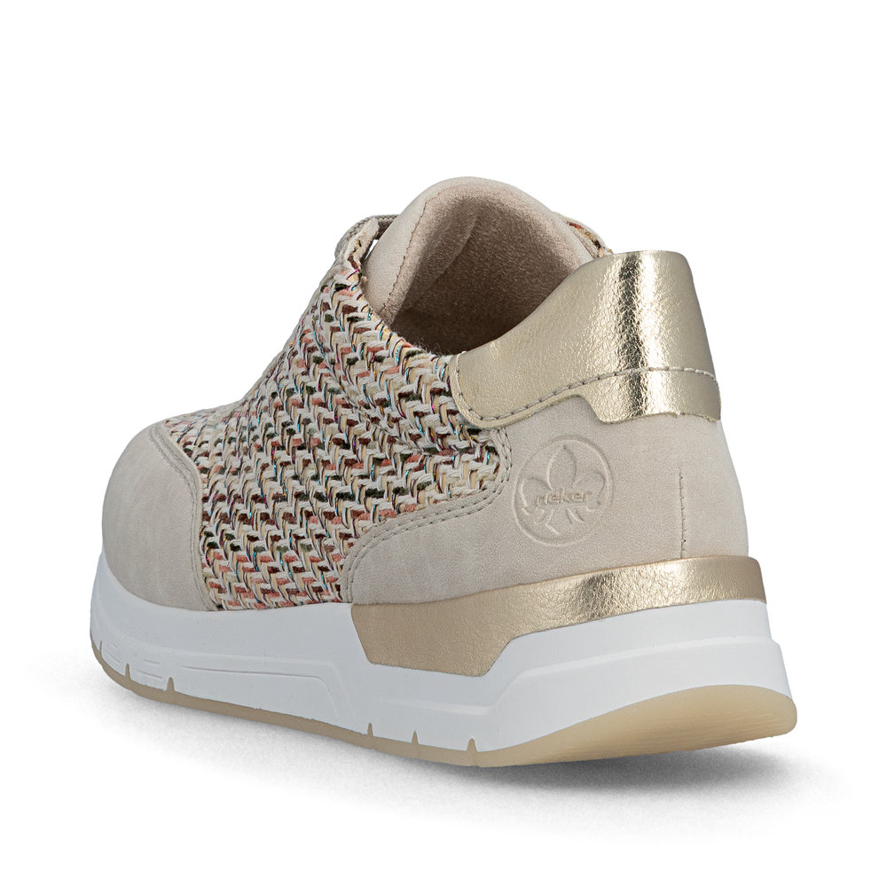 detail RIEKER 58906-91 beige moderne Damen-Sneaker, bequem, Antistress