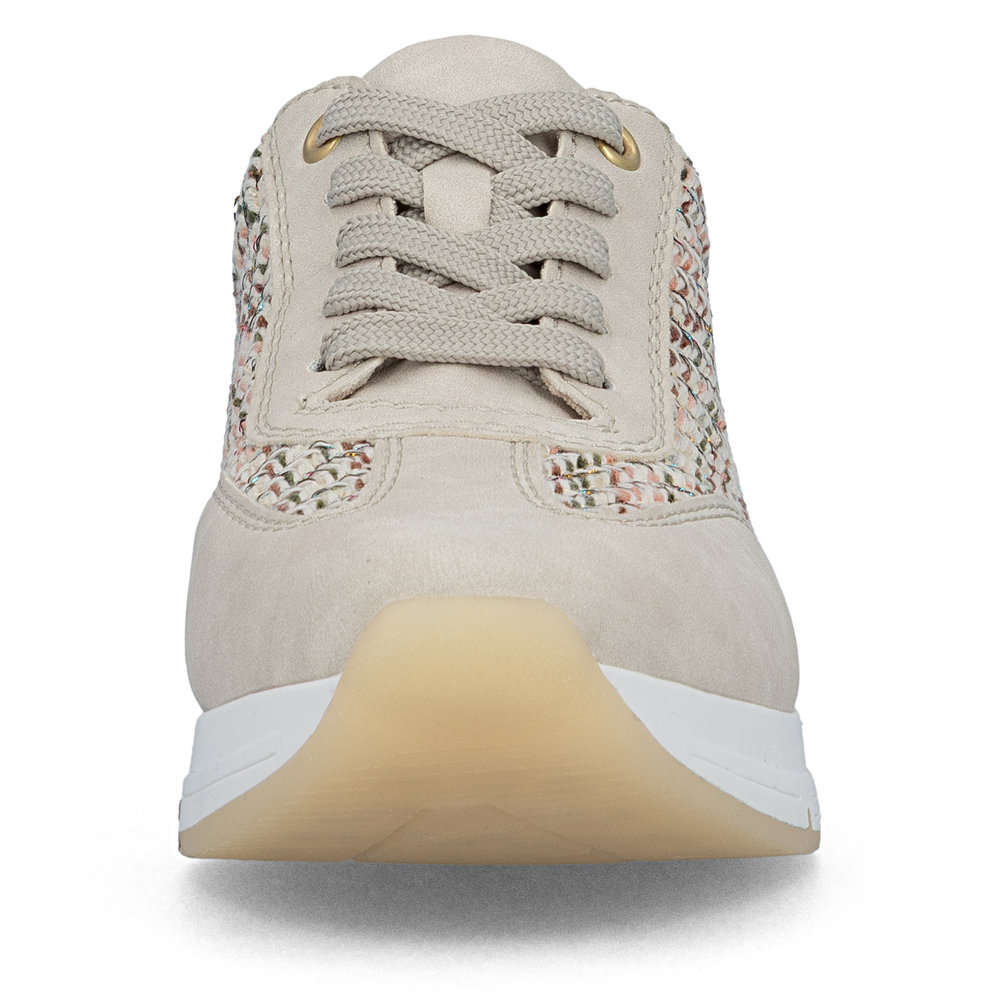 detail RIEKER 58906-91 beige moderne Damen-Sneaker, bequem, Antistress