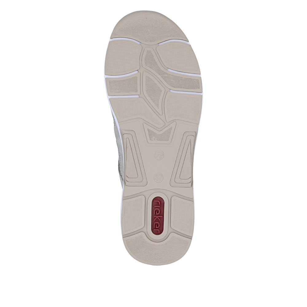 detail RIEKER N8456-40 grüne Damen-Ledersneaker mit hohem Komfort und Antistress-Sohle