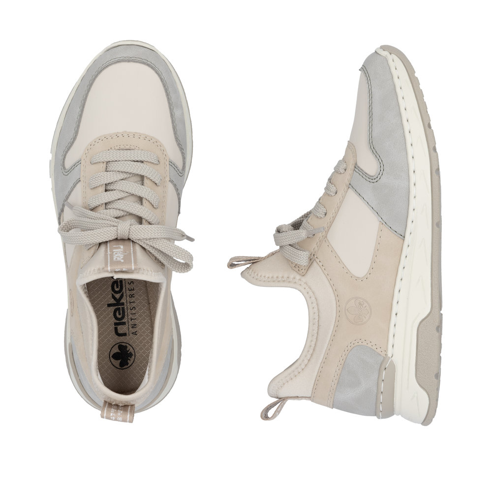 detail RIEKER M0058-60 beige moderne und bequeme Damen-Sneaker mit Antistress-Sohle
