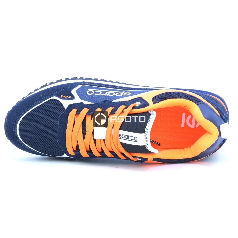 detail SPARCO S-Road BM blaue Herren bequeme Sneaker für die Stadt, modernes Design