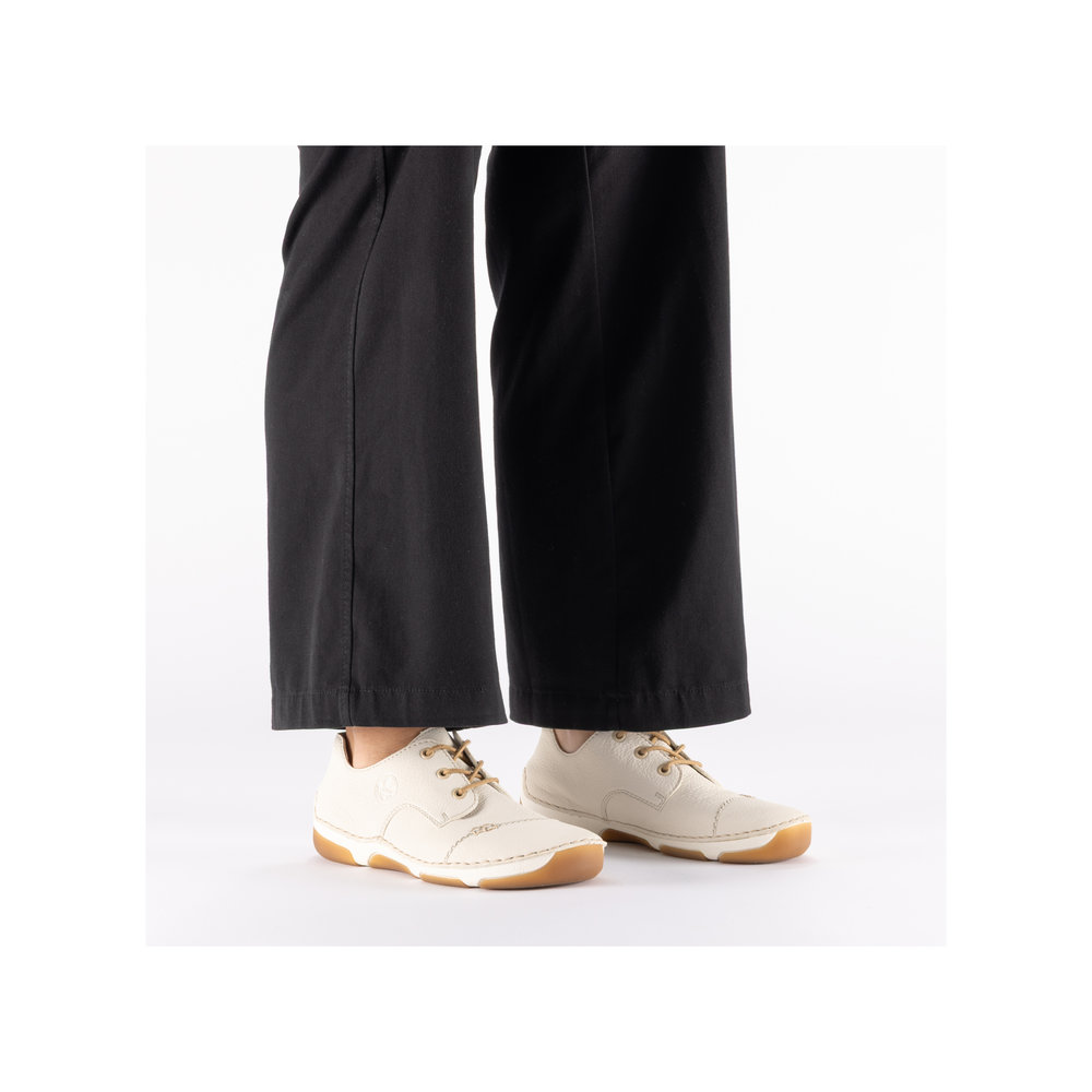 detail RIEKER 55920-80 beige Damen bequeme, leichte Sneaker, Antistress Sohle