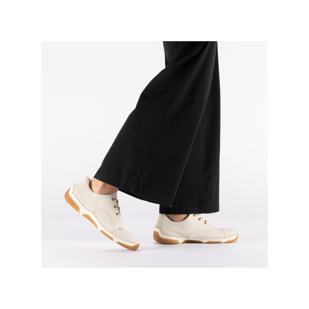 detail RIEKER 55920-80 beige Damen bequeme, leichte Sneaker, Antistress Sohle