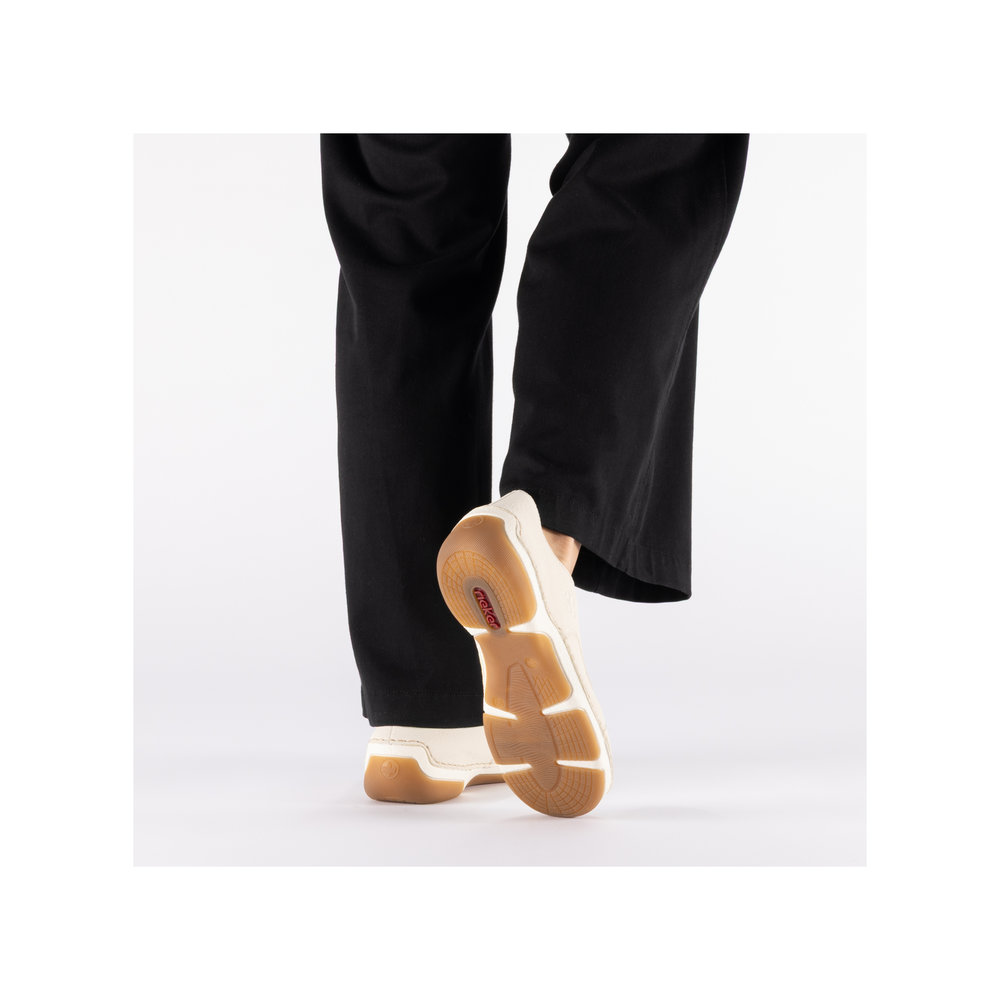 detail RIEKER 55920-80 beige Damen bequeme, leichte Sneaker, Antistress Sohle