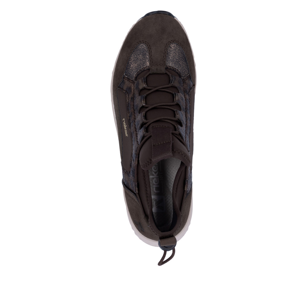 detail RIEKER N5254-25 braune Damen Sneaker, bequem und modern