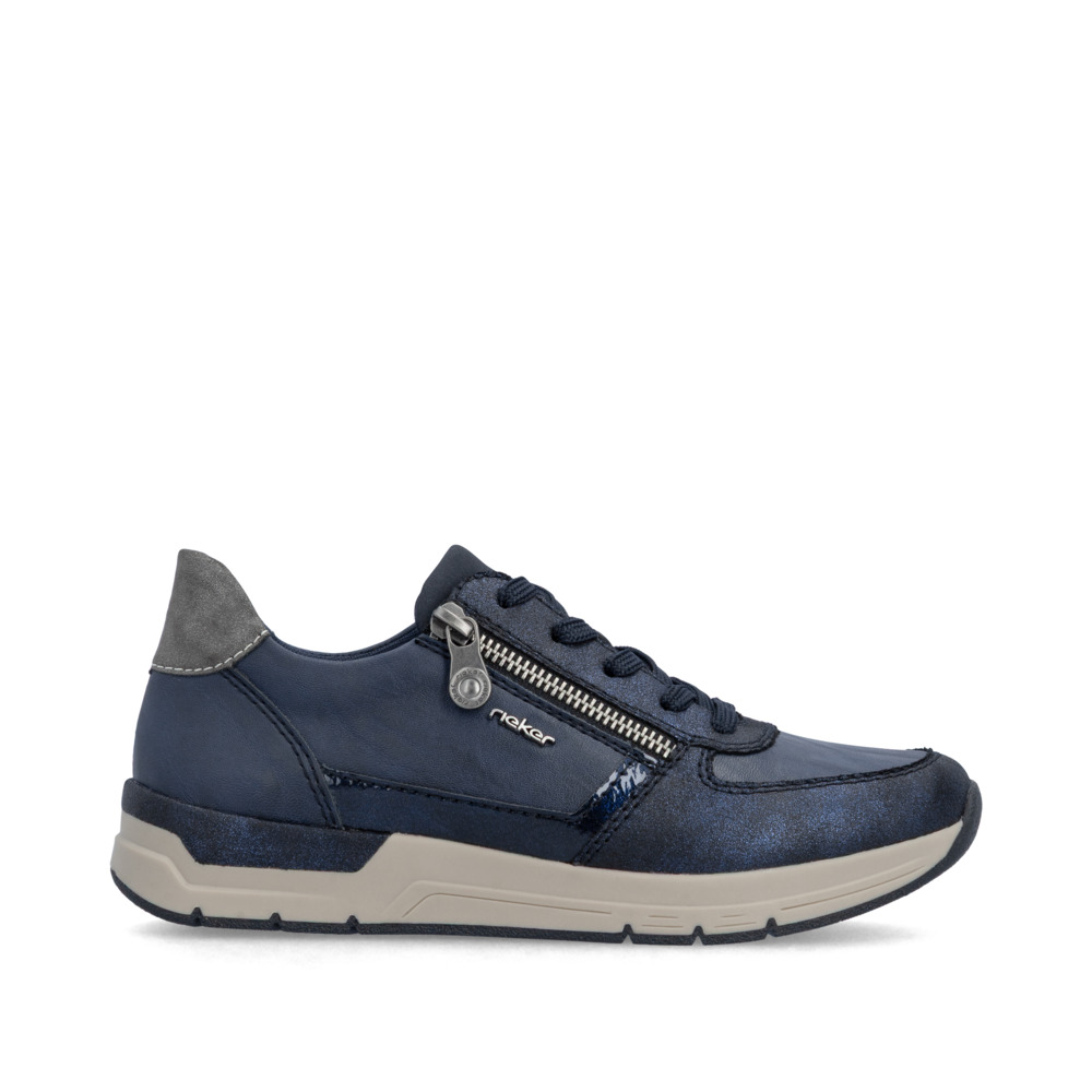 detail RIEKER 58902-14 blaue Damen-Sneaker, Antistress-Sohle für mehr Komfort